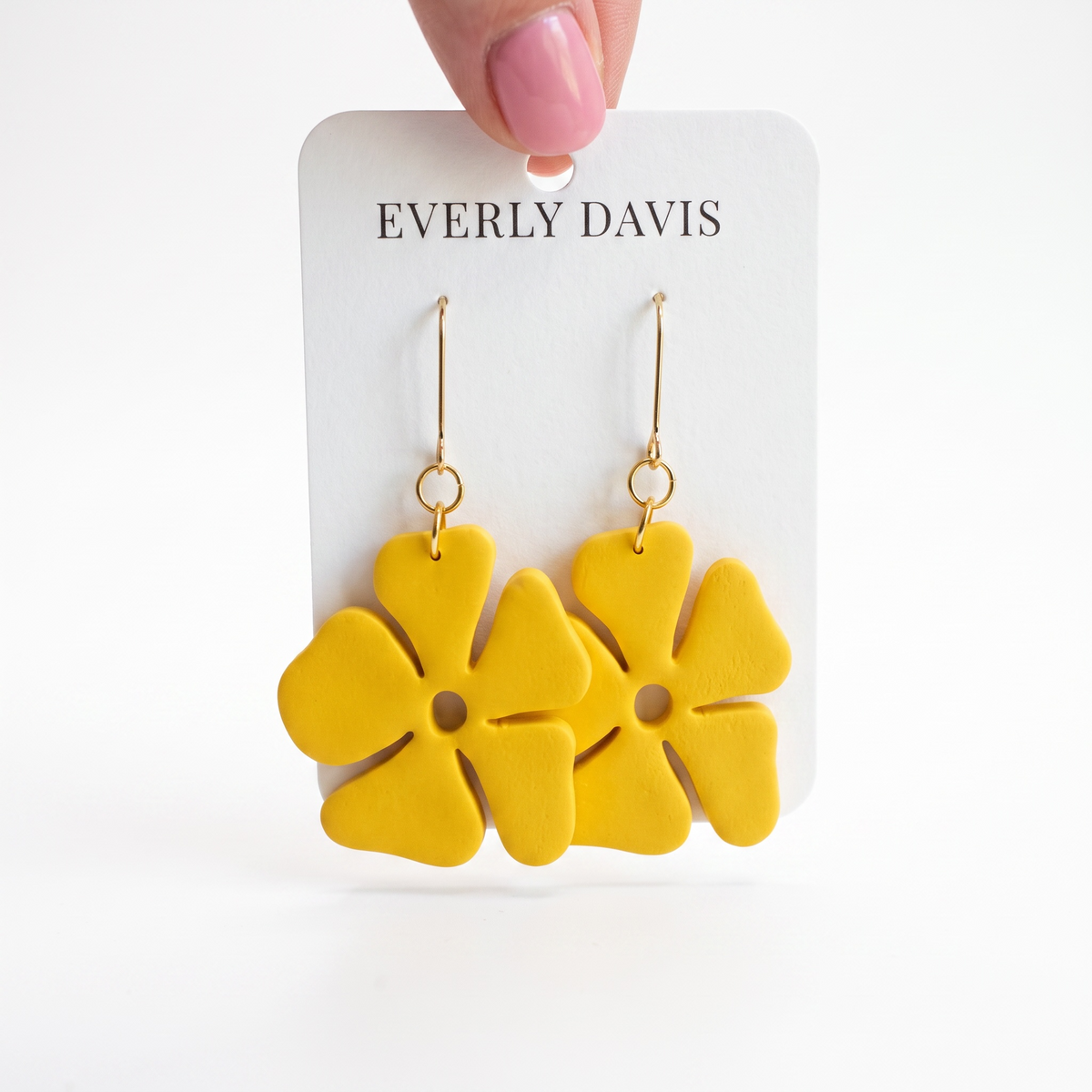 Yellow Flower Earrings