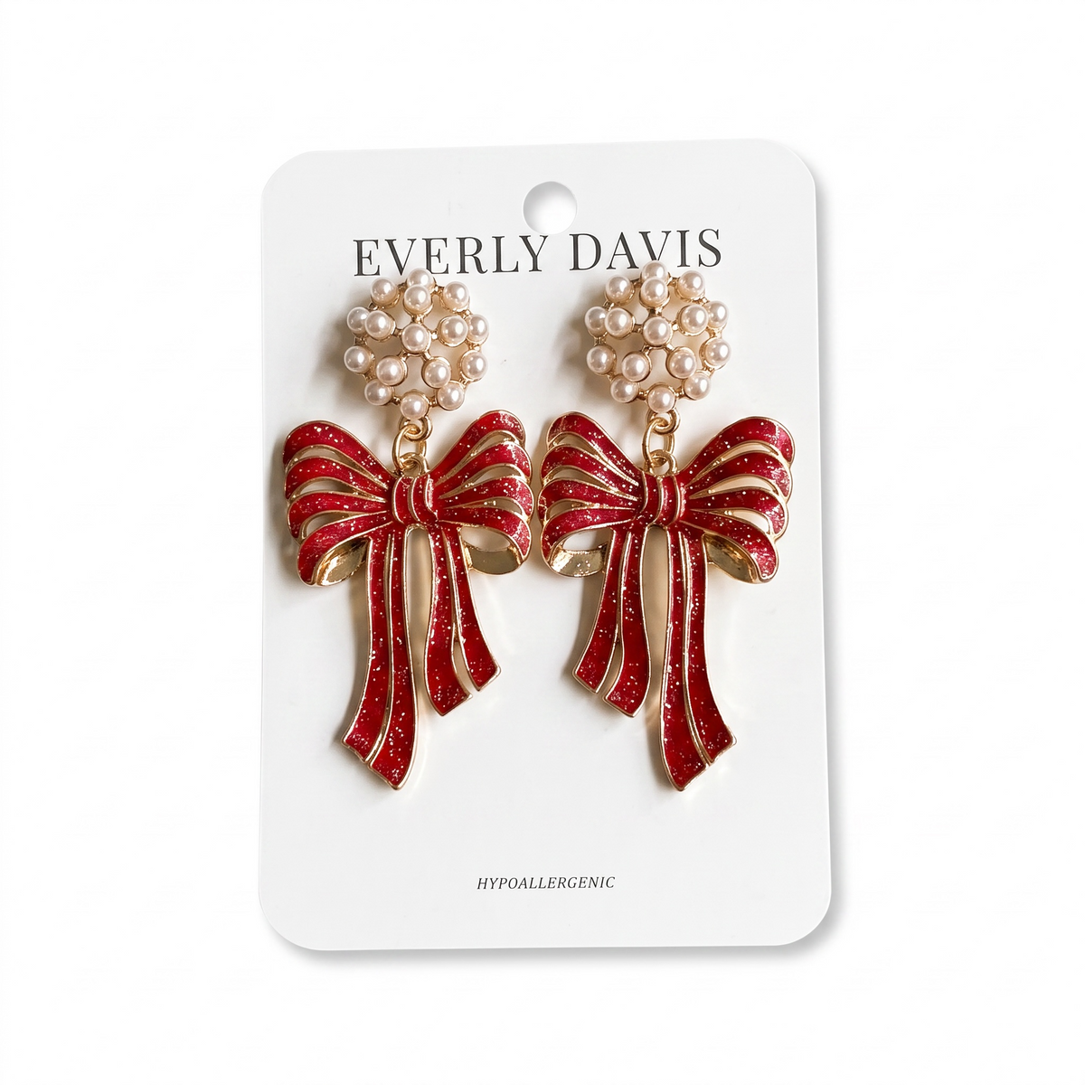 Metal Bow Earrings