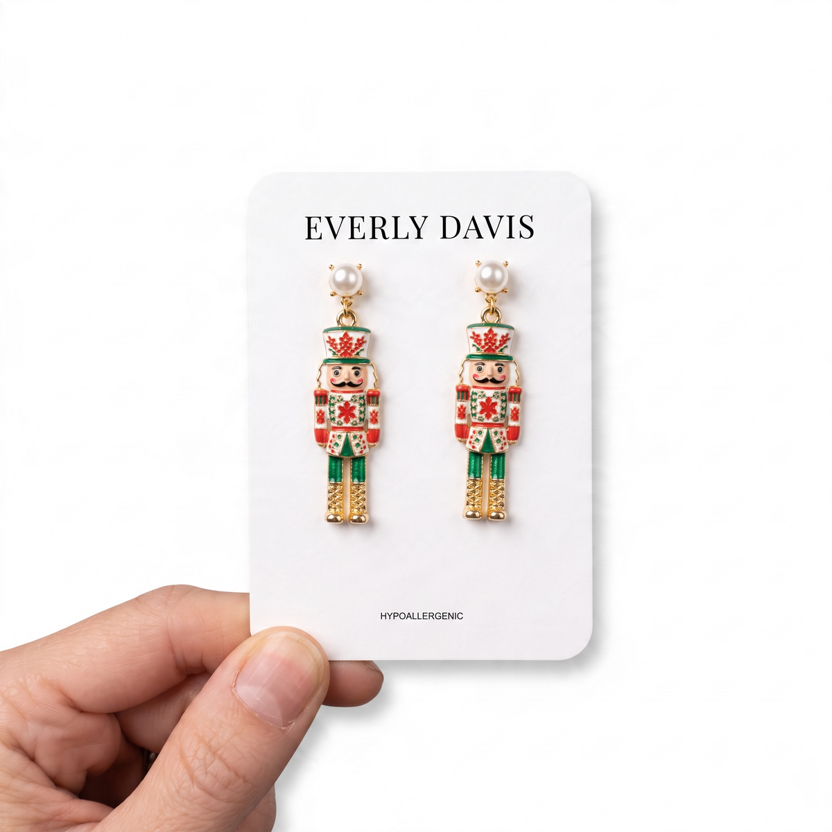Nutcracker & Pearl Earrings