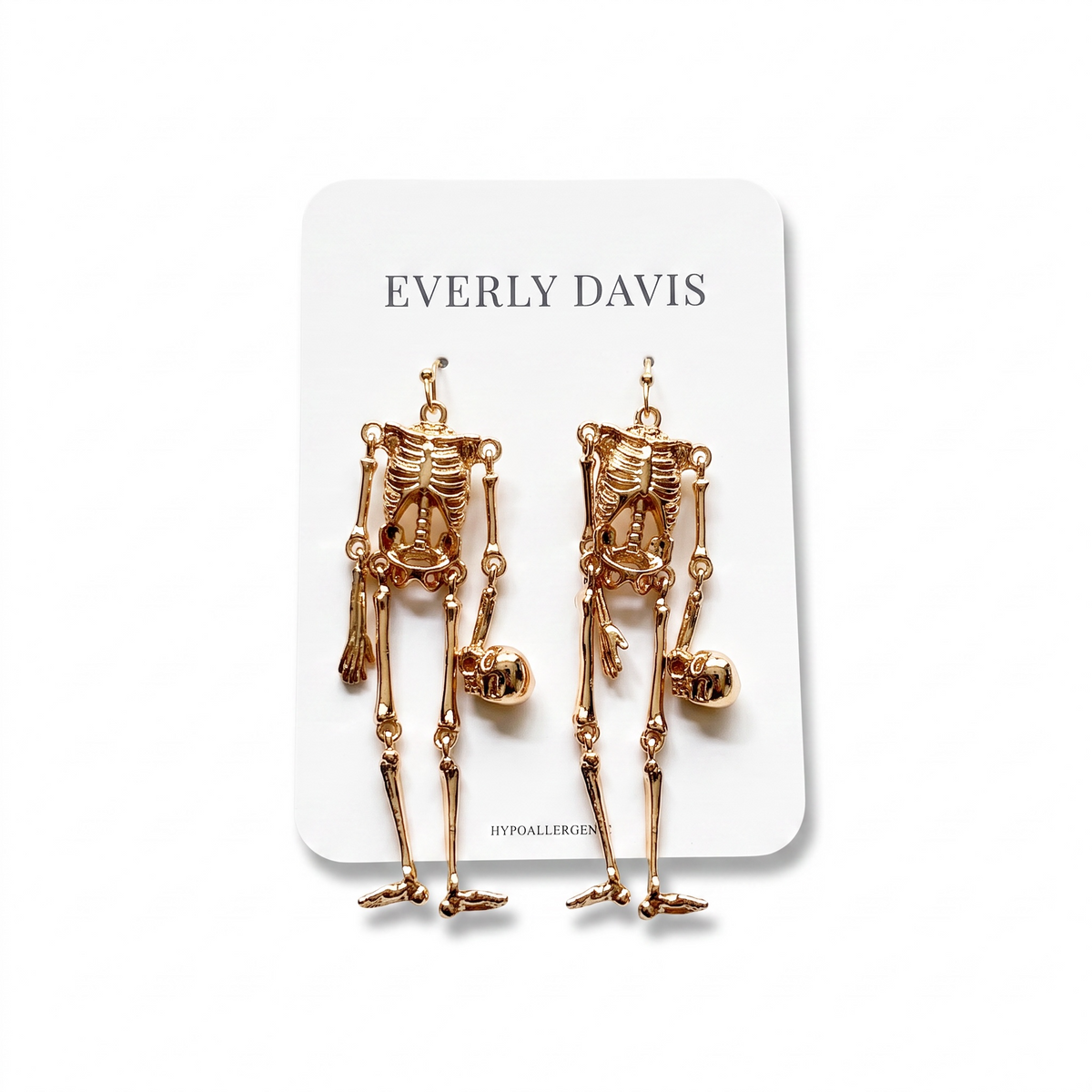 Metal Skeleton Earrings