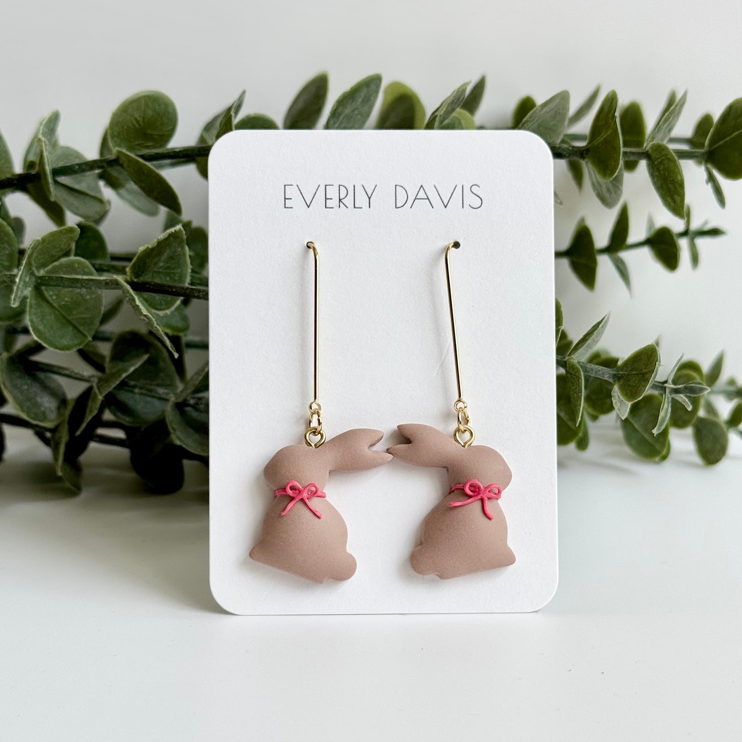 Chocolate Bunny Earrings