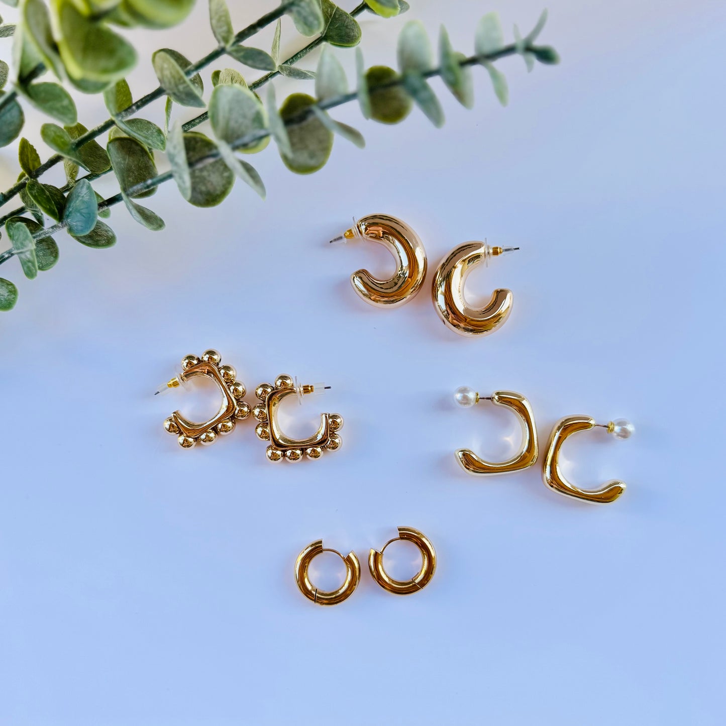 Circle Gold Earrings