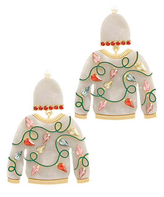 Pave Sweater Earrings