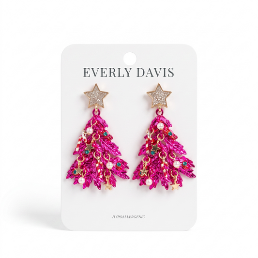 Ornament Christmas Tree Earrings