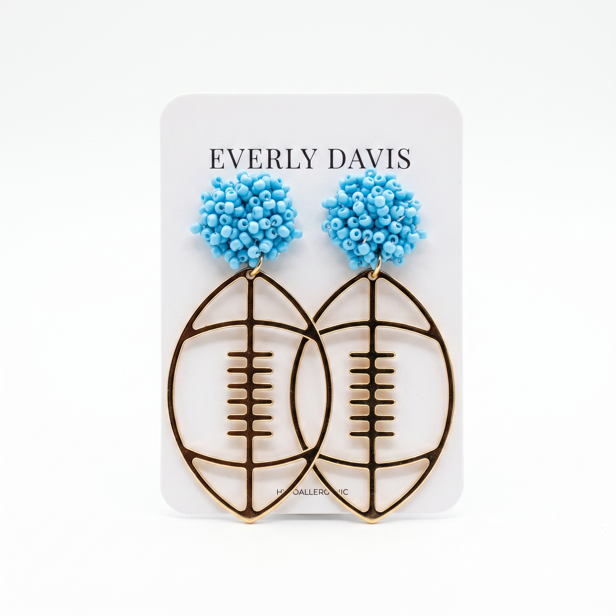 Football Open Dangle Earrings