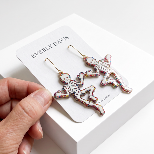 Dancing Skeleton Earrings