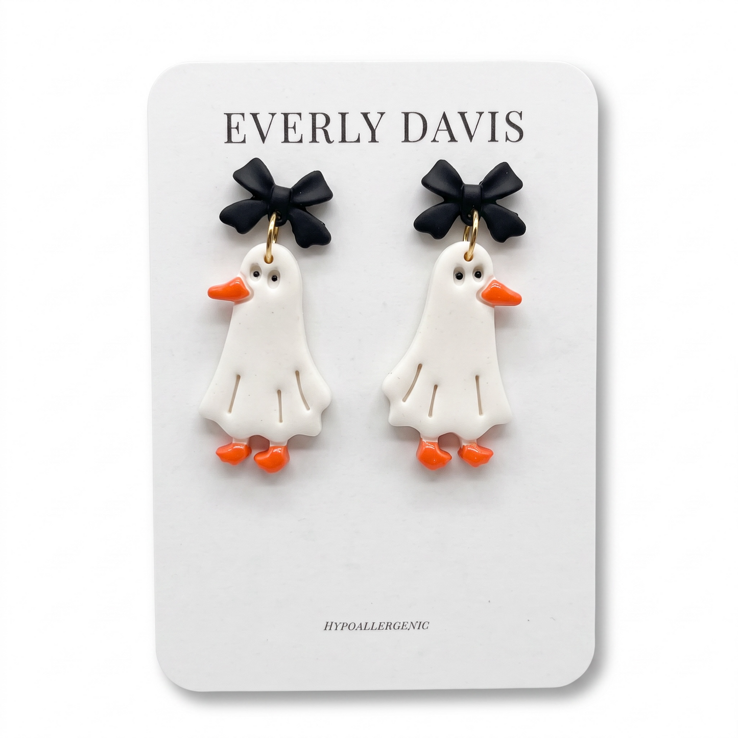Ghost Duck Earrings