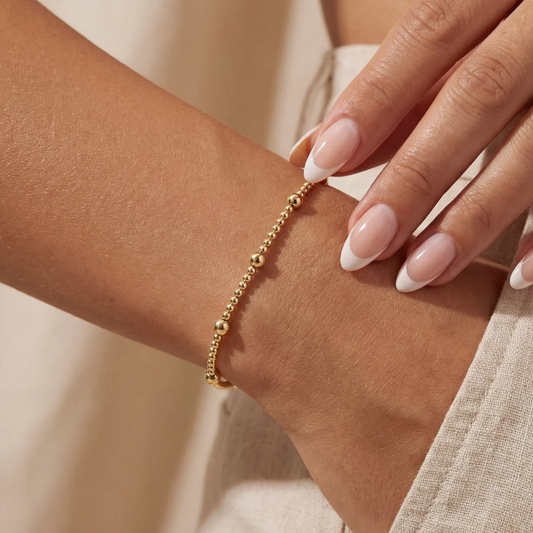 Elea Gold Beaded Bracelet