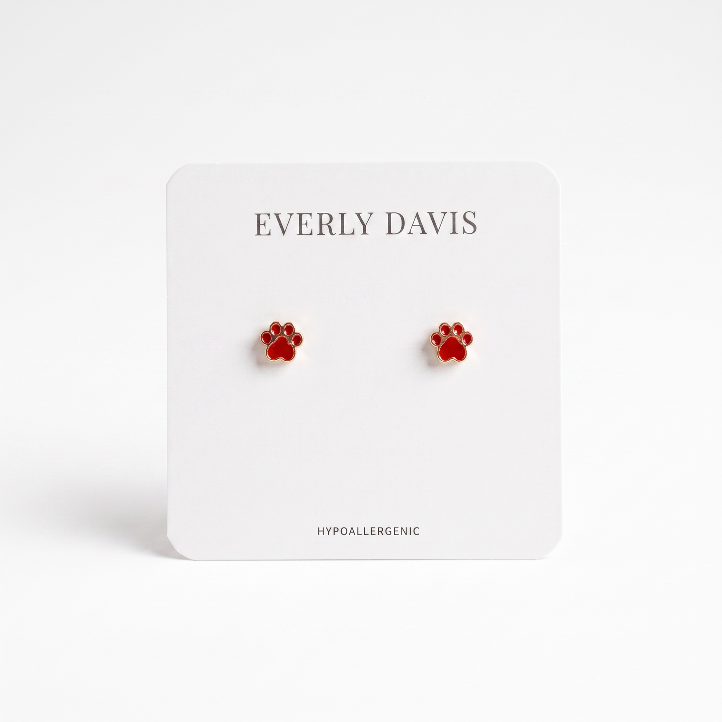 Mini Paw Print Studs