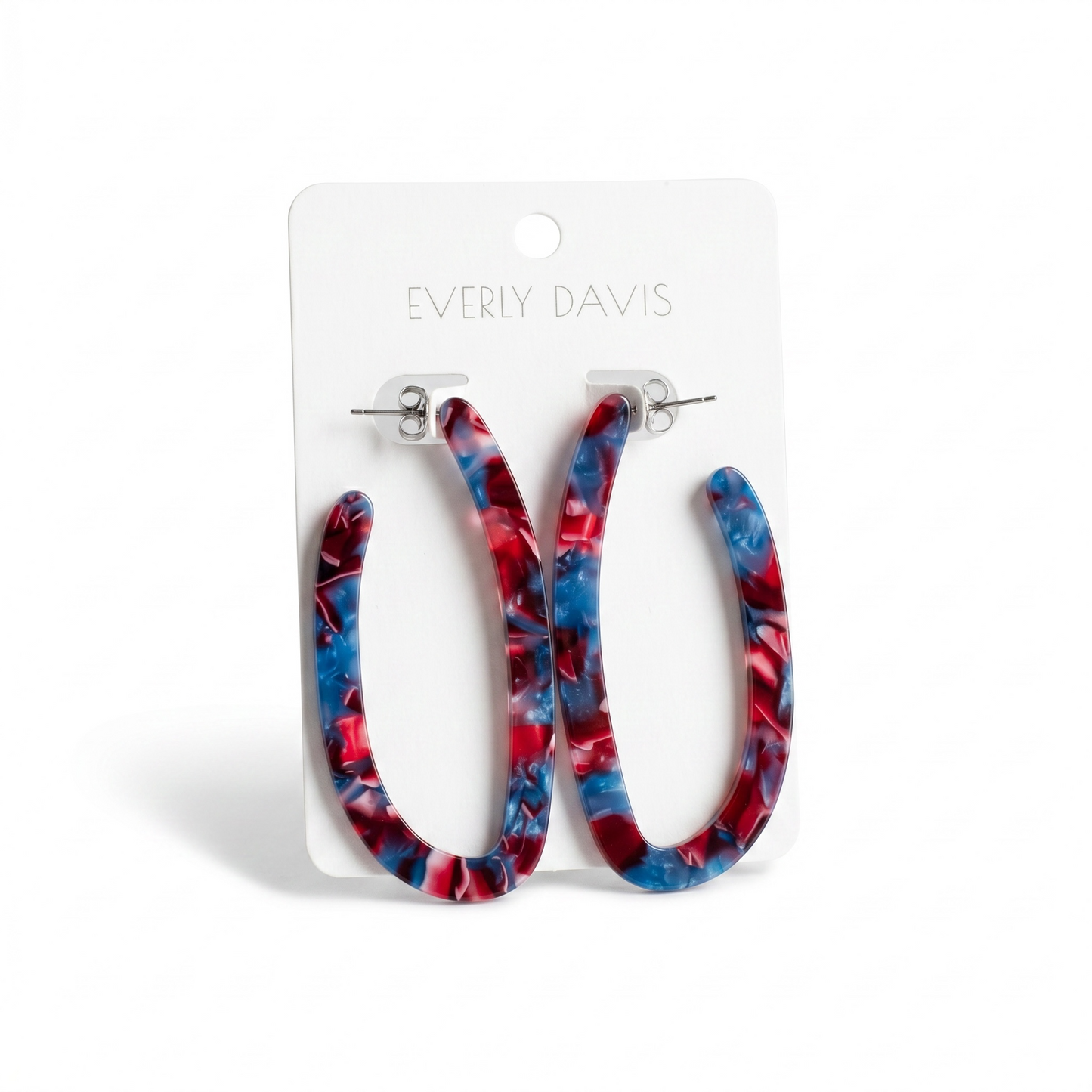 Davis Oval Hoop Earrings