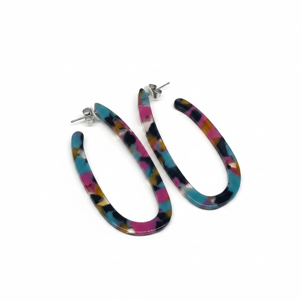 Oval Resin Hoops