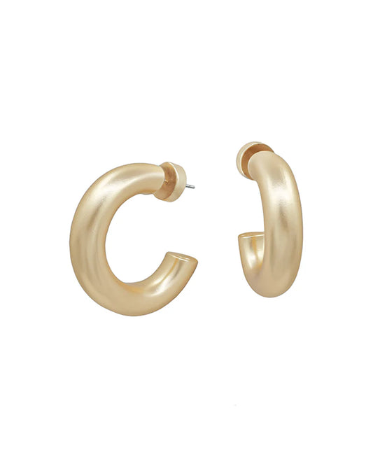 Volumed Hoop Earring