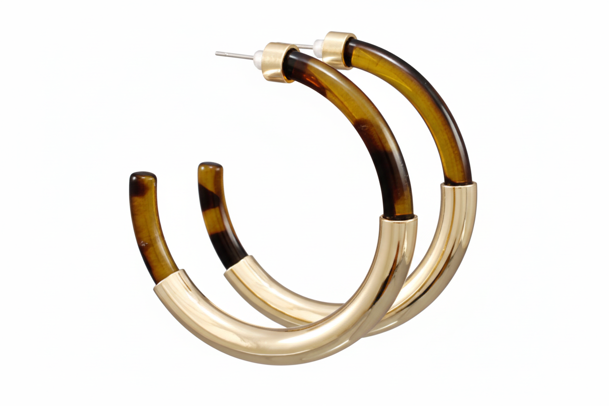 Metal Tube Tortoise Hoops
