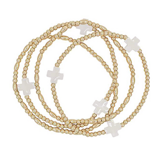 Cross Station Ball Bracelet