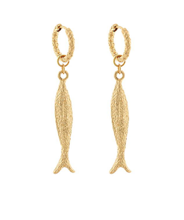 Fish Huggie Hoop Earrings
