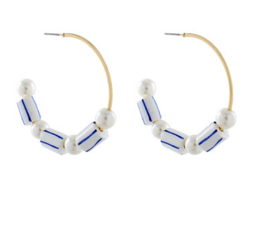 Strip Ball with Pearl Hoop