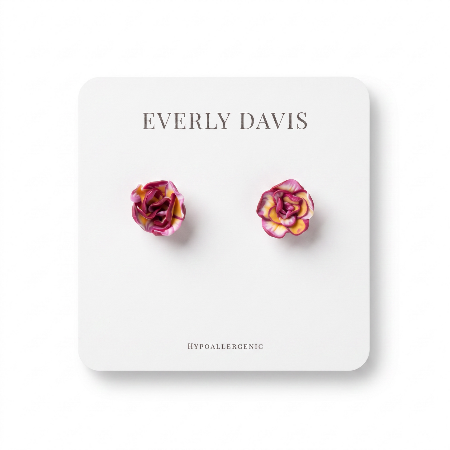 Multi color Flower Earrings