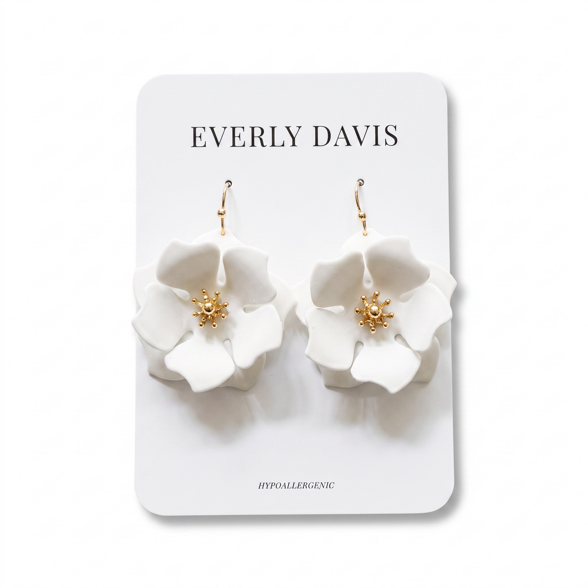 Floral Statement Drop Earrings