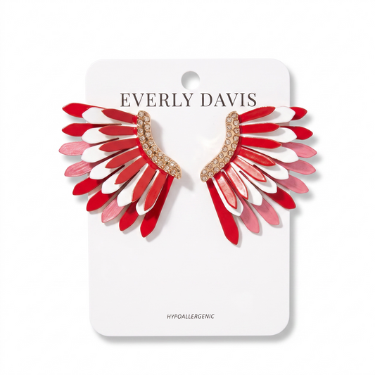 Metal Wing Earrings