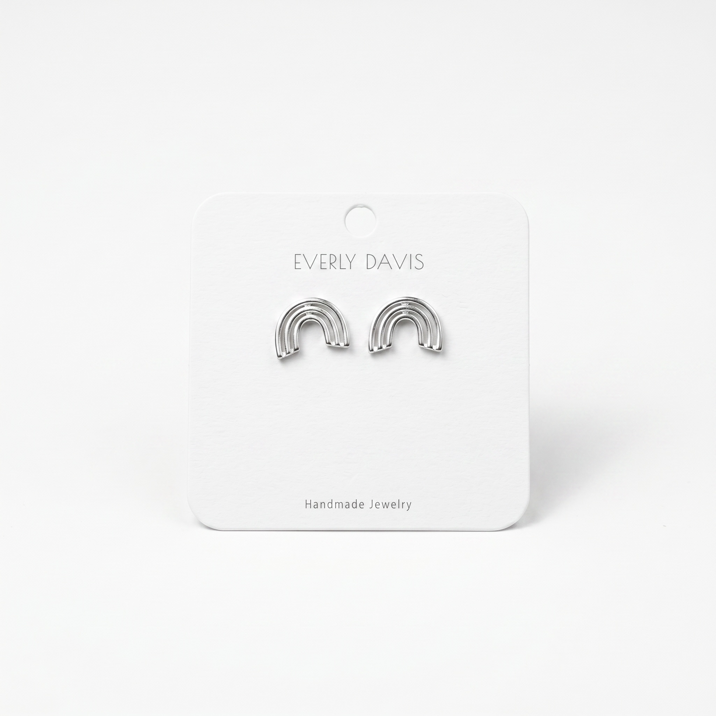 Rainbow Arc Stud Earrings