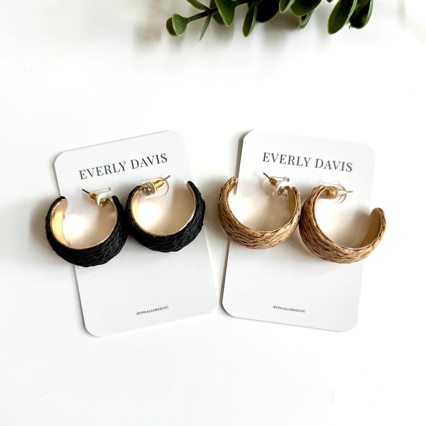 Raffia Hoops