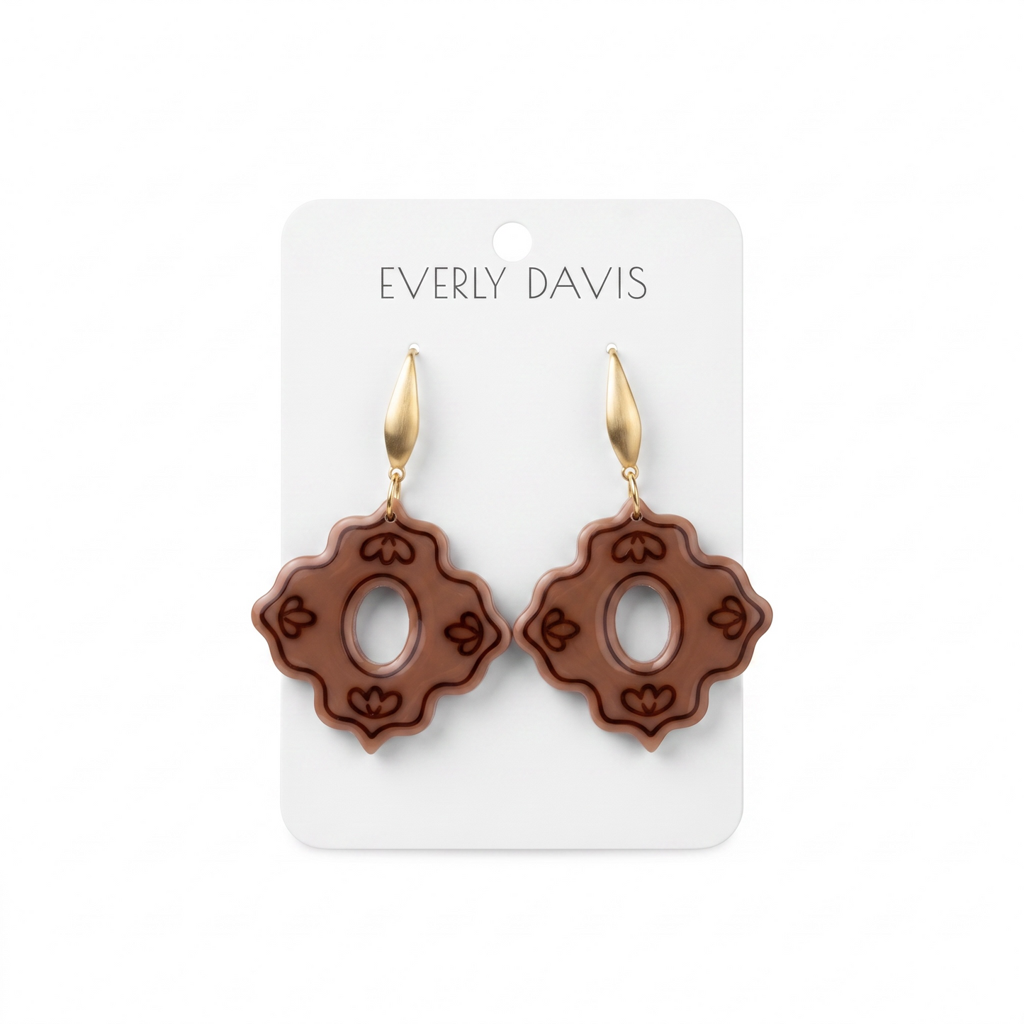 Imprinted Whimsey Shapes Earrings