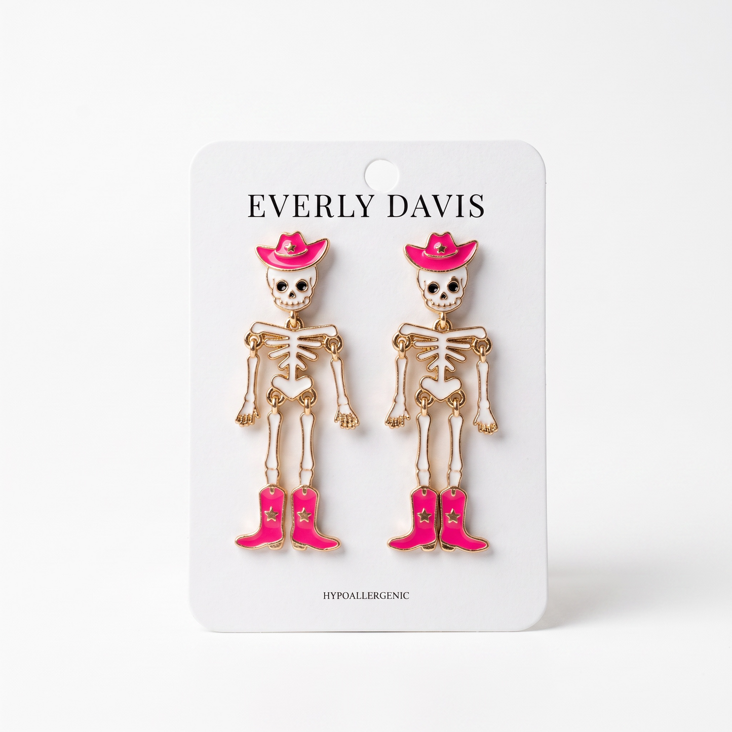 Cowboy + Cowgirl Skeleton Earrings