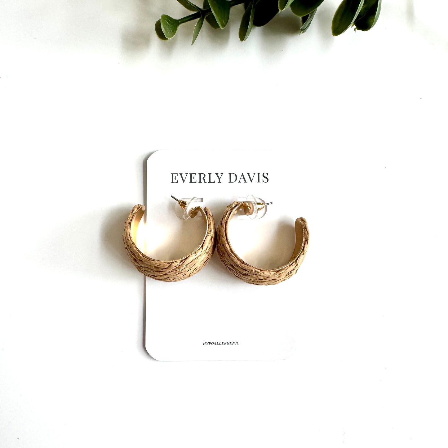 Raffia Hoops