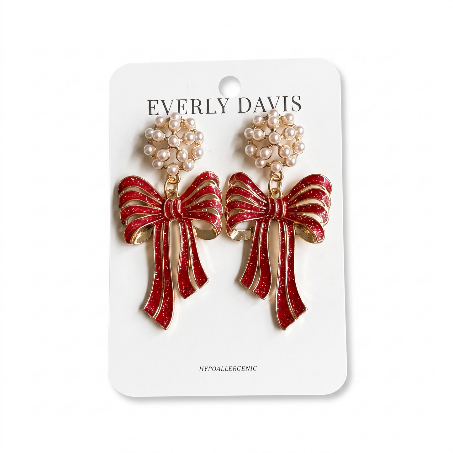 Metal Bow Earrings