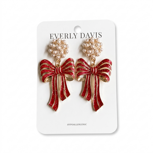 Metal Bow Earrings