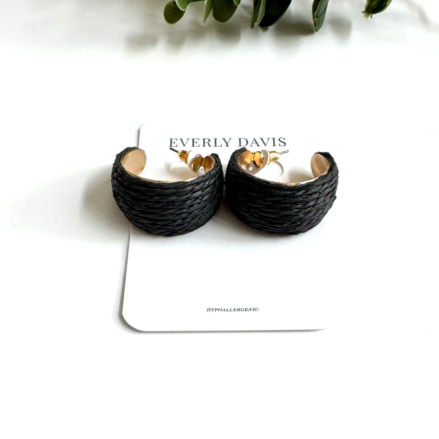 Raffia Hoops
