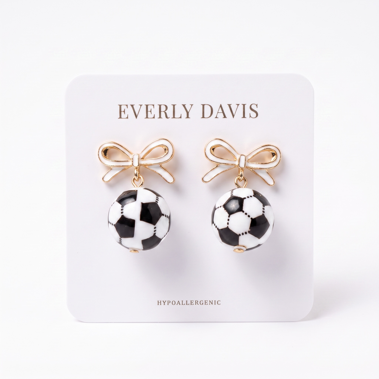 Soccer Ball + Cute Bows