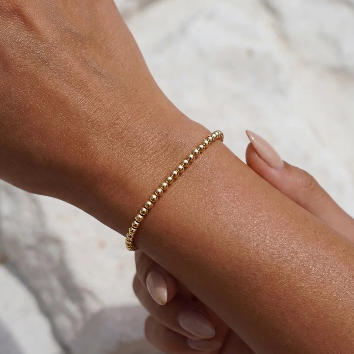 Classic 3mm Beaded Bracelet