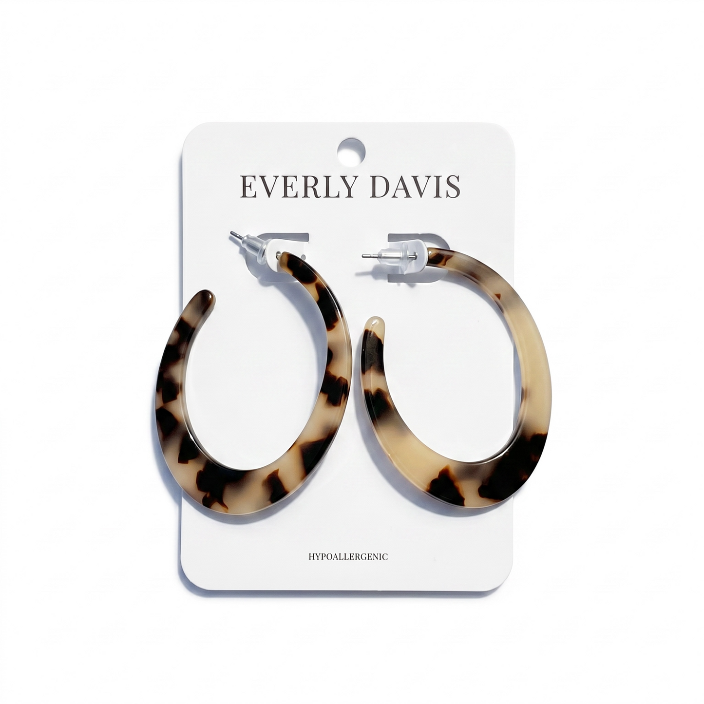 Acrylic Oval Open Hoops