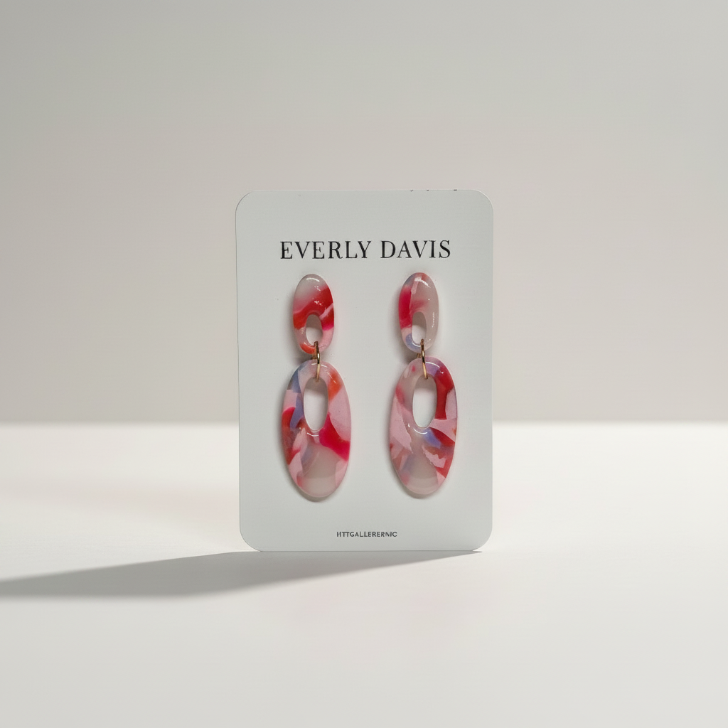 Lana Marbled Clay Earrings