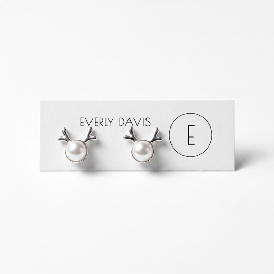 Pearl Deer Earrings