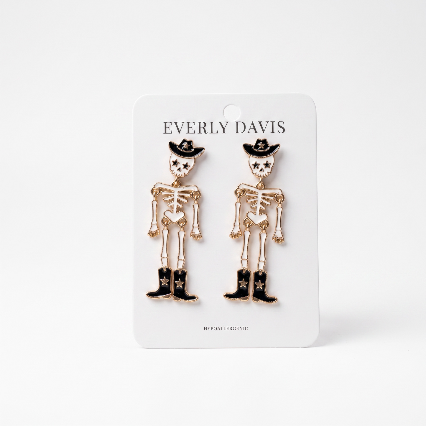 Cowboy + Cowgirl Skeleton Earrings