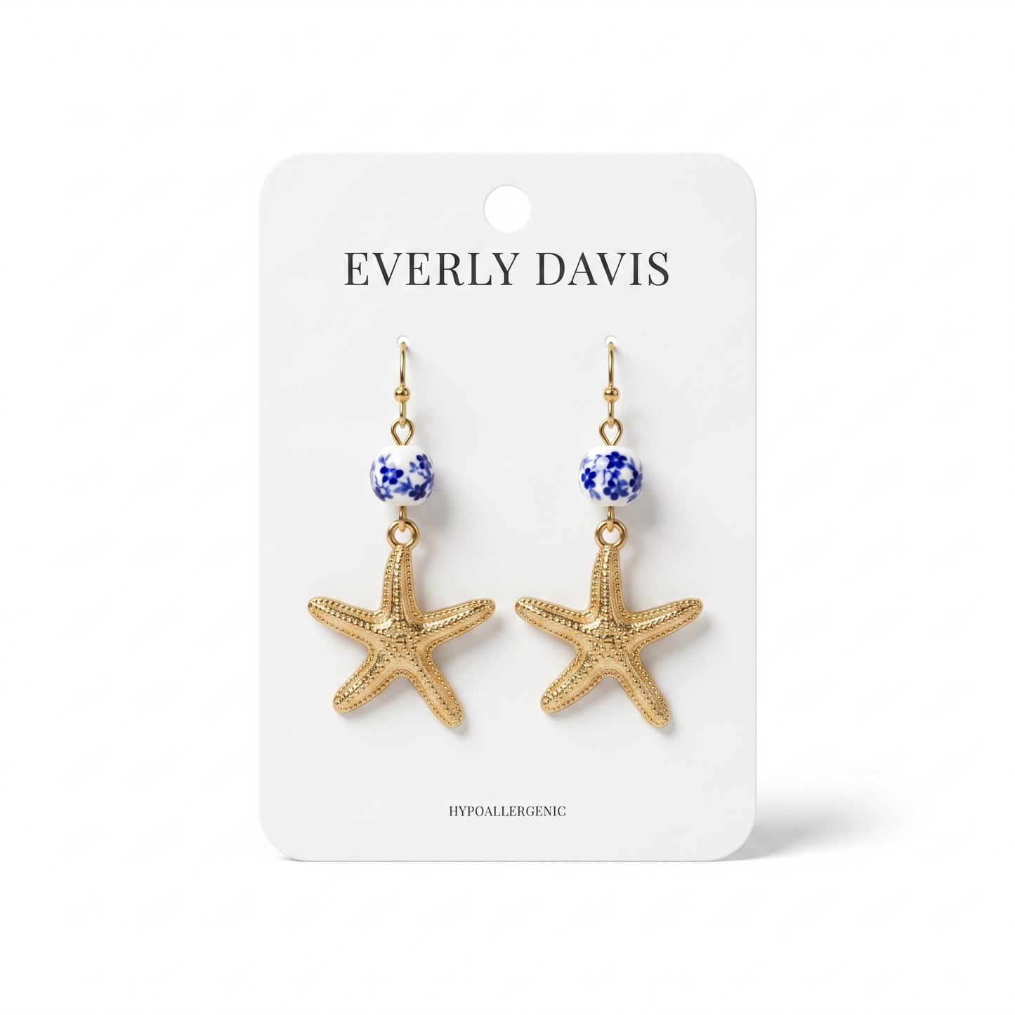 Starfish & Ball Earrings