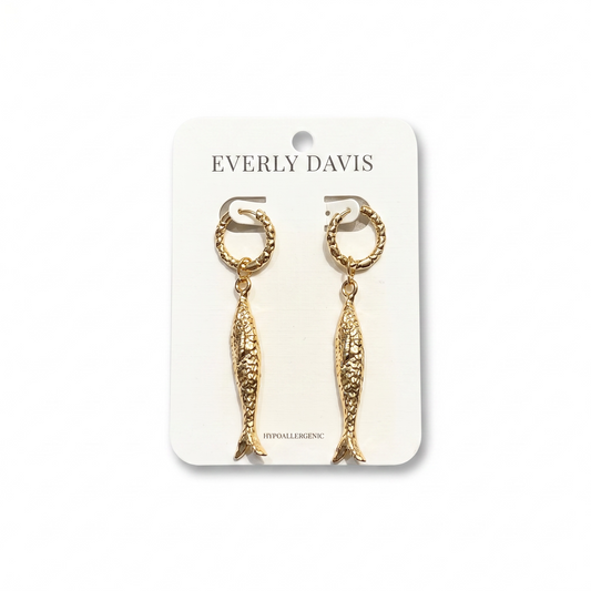 Fish Huggie Hoop Earrings