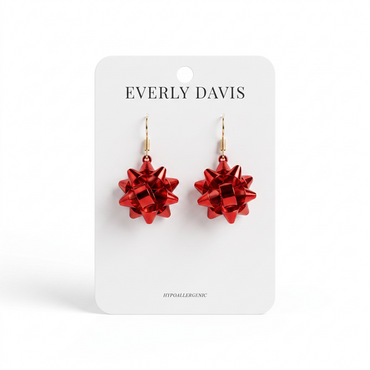 Christmas Bow Earrings