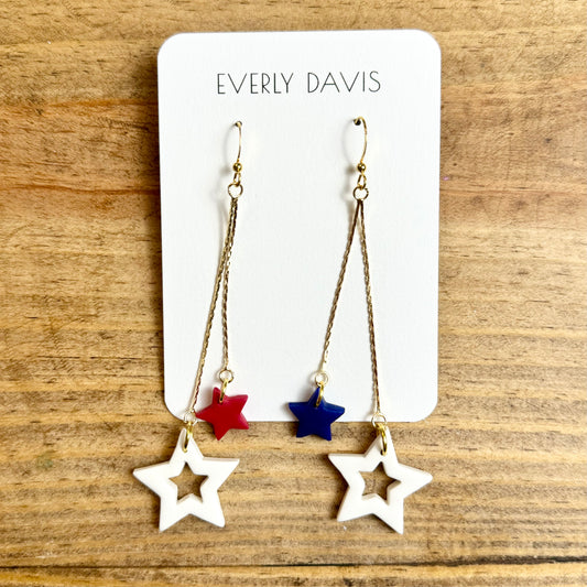 Dangle Star Earrings