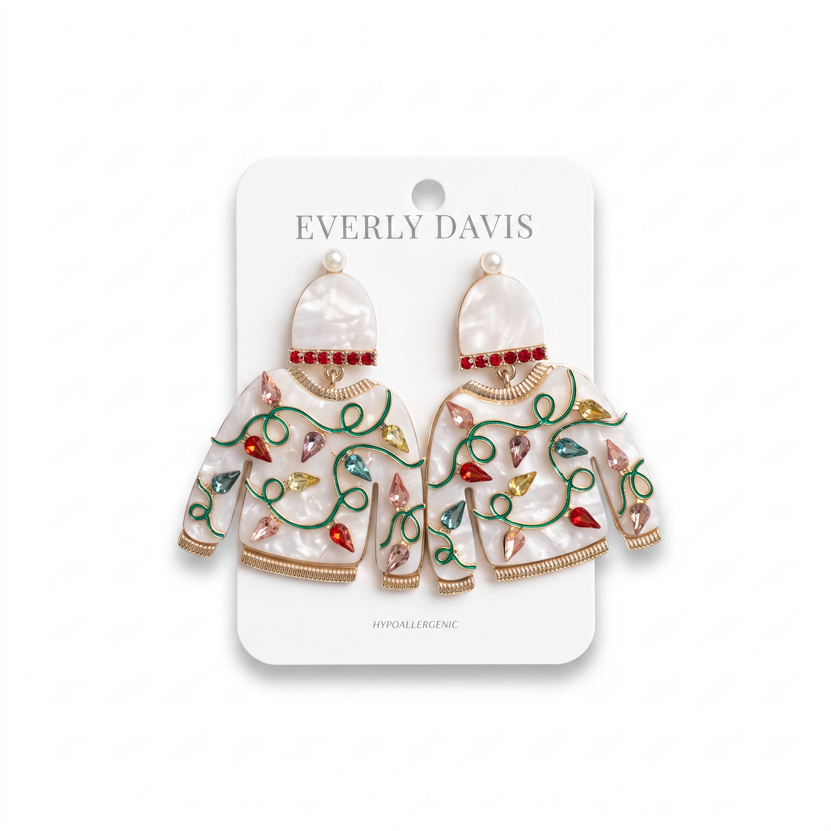 Pave Sweater Earrings