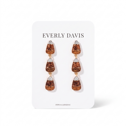 Candy corn Drop Earrings
