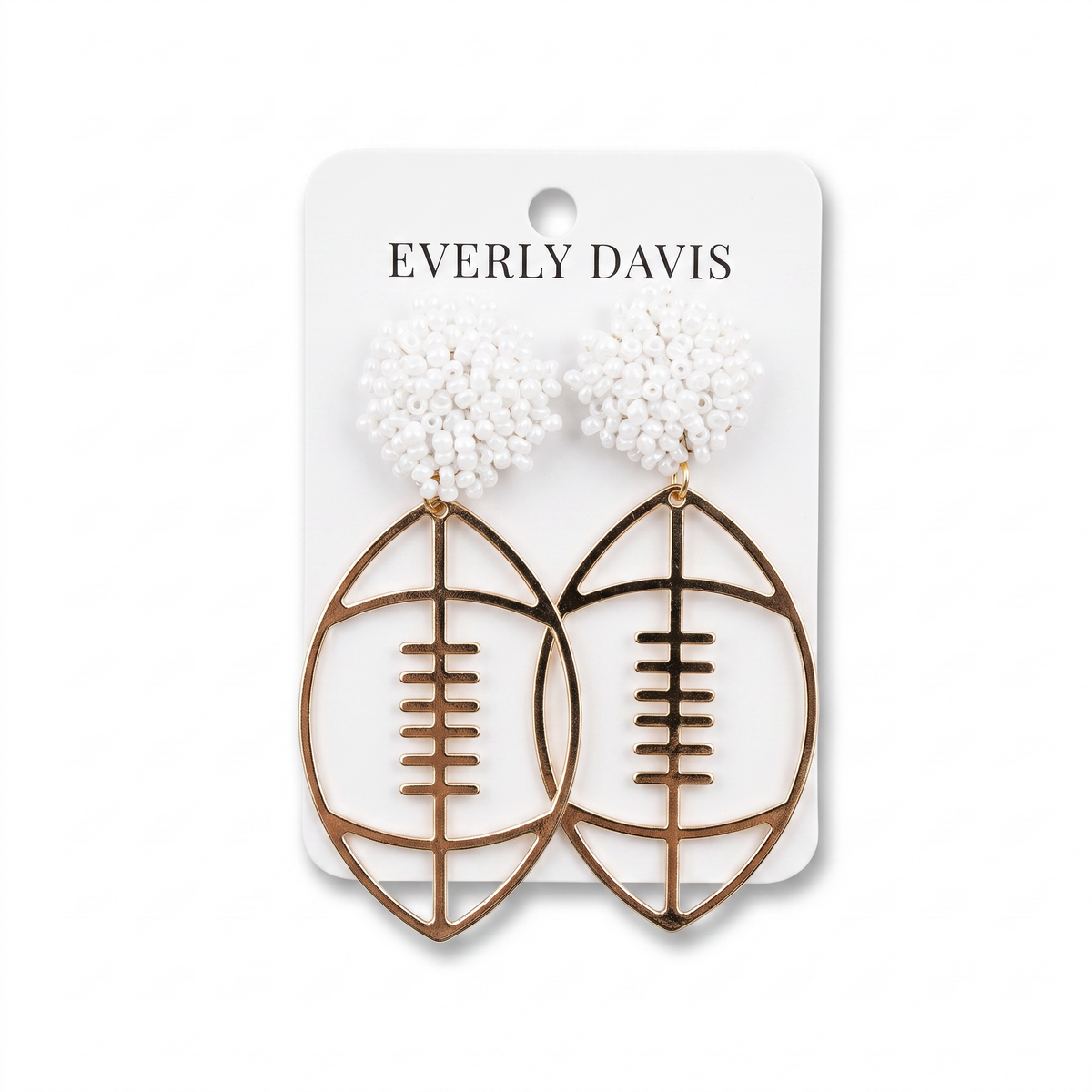 Football Open Dangle Earrings