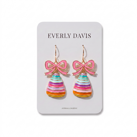 Candy Corn Bow Earrings