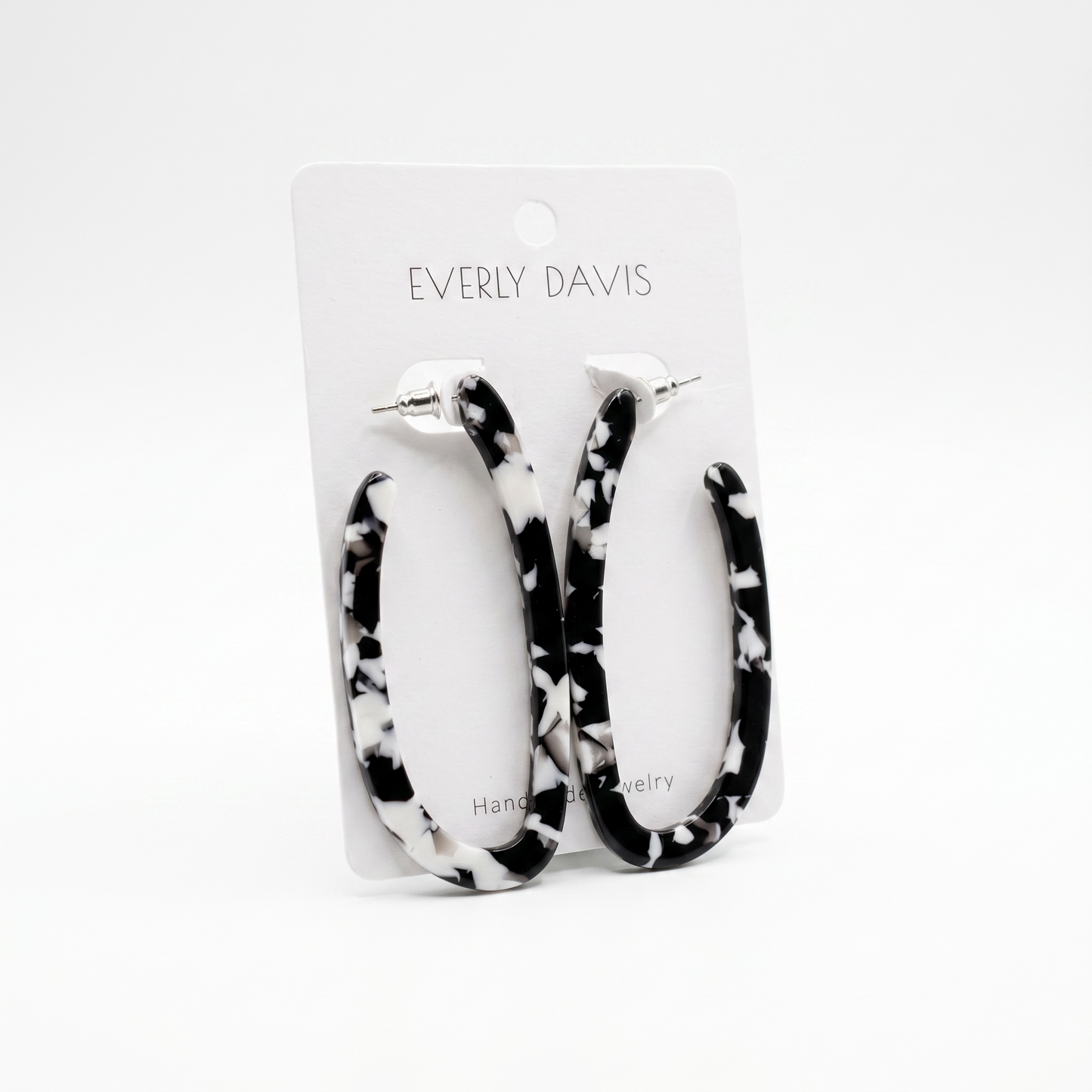 Davis Oval Hoop Earrings