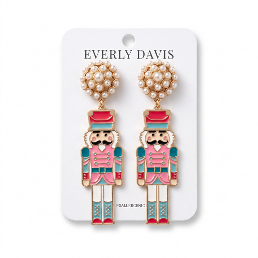 Metal Nutcracker Earrings