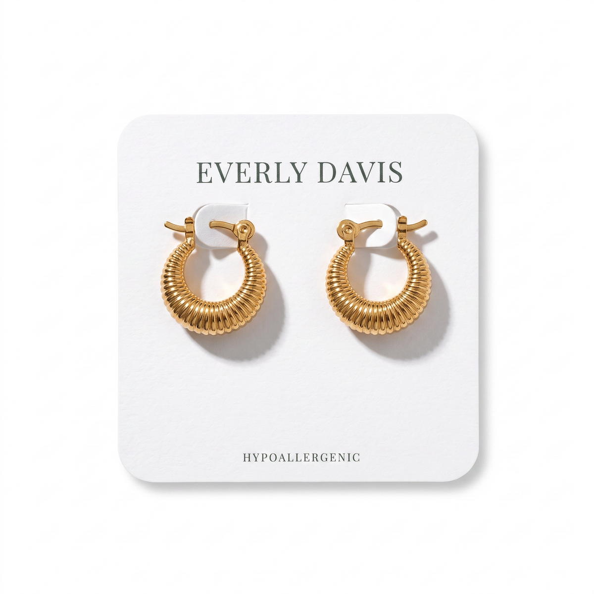 Coil Textured Hoops