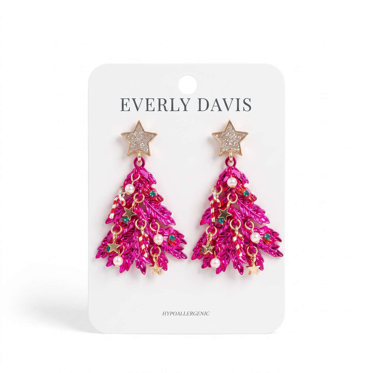 Ornament Christmas Tree Earrings
