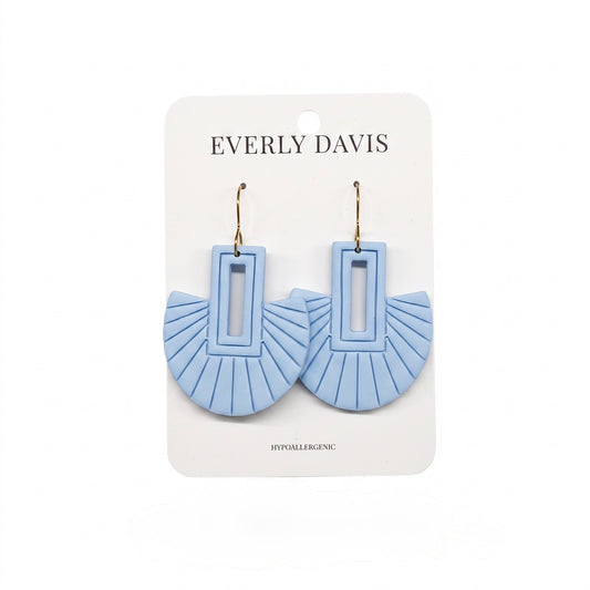 Fan Shaped Statement Earrings